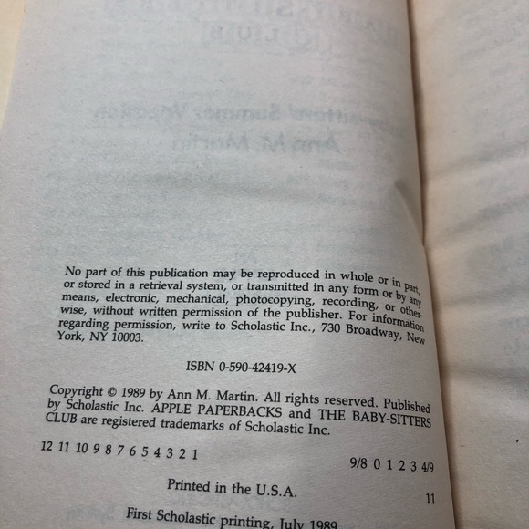 Vintage The Babysitters Club Super Special Books #2, 5, and 7 1989-1991 - Picture 12 of 15